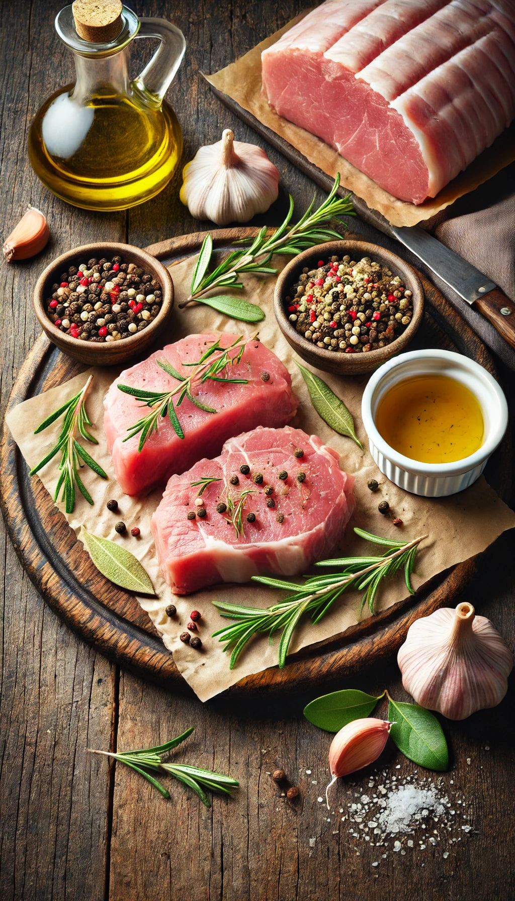 Curso de platos con cerdo